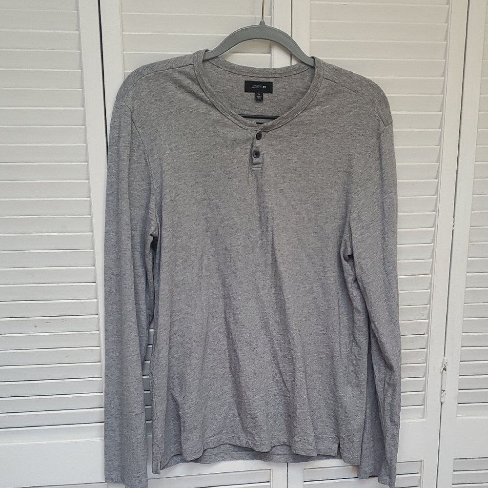 Joe's Jeans Gray Long Sleeve Henley